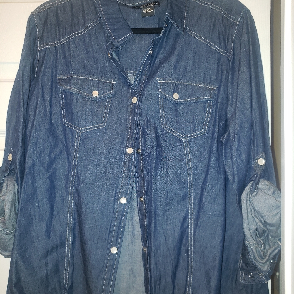 Denim blouse
